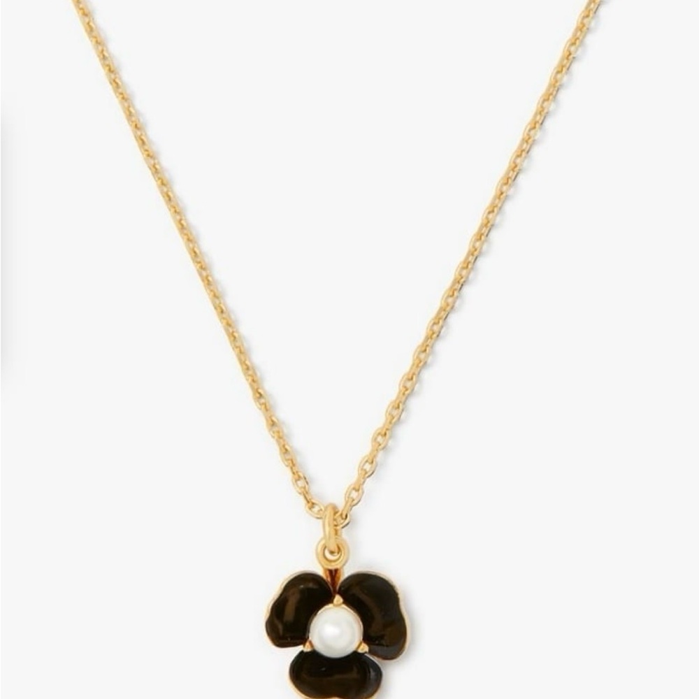 Kate Spade Flower Pendant Black - Picture 1 of 3